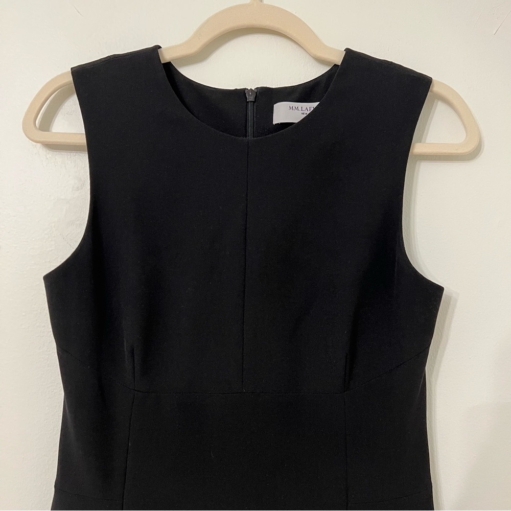 MM LaFleur New York Black Sheath Dress 4 Business Minimalist Office Classic LBD - Picture 2 of 7